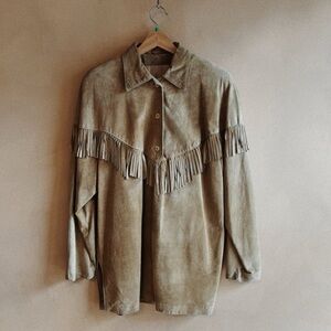 Vintage Daniel Fringe Tan Jacket